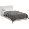 vidaXL Duvet complet toute l'ann&eacute;e Gris clair 140 x 220 cm Microfibre