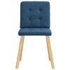 vidaXL Chaises &agrave; manger lot de 6 bleu tissu