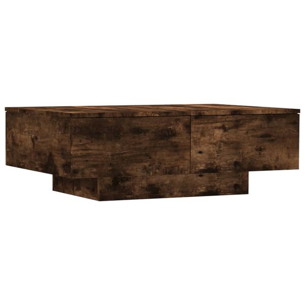 vidaXL Table basse Ch&ecirc;ne fum&eacute; 90x60x31 cm Bois d'ing&eacute;nierie