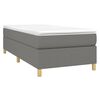 vidaXL Cadre de lit gris fonc&eacute; 90x200 cm tissu