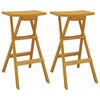 vidaXL Ensemble de bar pliable 3 pcs Bois de teck massif