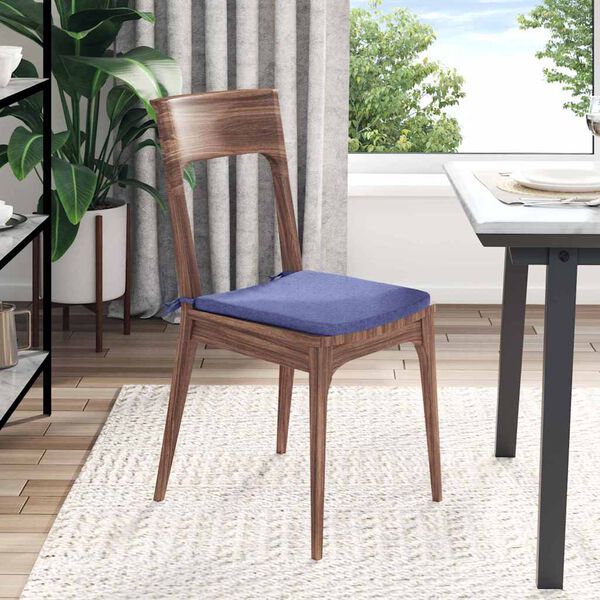 vidaXL Coussins de si&egrave;ge 4 pcs Bleu denim 40 x 40 x 3 cm tissu