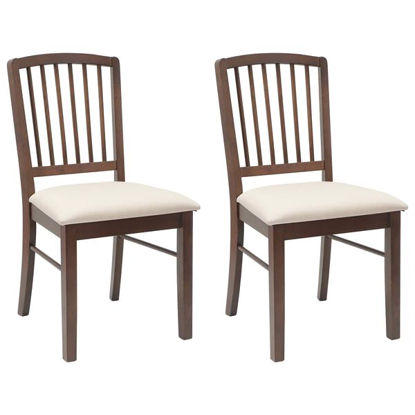 vidaXL Chaises de salle &agrave; manger 2 pcs Marron Clair 50 x 52,5 x 91 cm