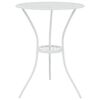 vidaXL Ensemble de bistro 3 pcs Aluminium coul&eacute; Blanc