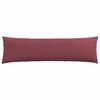 vidaXL Coussins de canap&eacute; 2 pcs Bordeaux 145 x 40 cm tissu