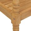 vidaXL Banc Batavia avec coussin taupe 150 cm Bois de teck massif