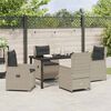 vidaXL Ensemble de salle &agrave; manger pour jardin 5 pcs Gris clair
