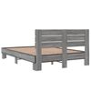 vidaXL Cadre de lit sans matelas sonoma gris 120x190 cm