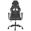 vidaXL Chaise de jeu Noir et gris Similicuir