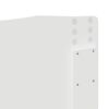 vidaXL T&ecirc;te de lit Blanc Brillant 200 cm Bois d'ing&eacute;nierie