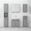 vidaXL Meubles de salle de bain 5 pcs Sonoma gris Bois d'ing&eacute;nierie