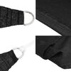 vidaXL Voile d'ombrage 160 g/m&sup2; Noir 3/4x2 m PEHD