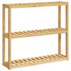 vidaXL &Eacute;tag&egrave;re de salle de bain &agrave; 3 niveaux murale 60x15x54 cm bambou