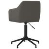 vidaXL Chaises pivotantes &agrave; manger lot de 6 Gris fonc&eacute; Velours