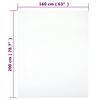 vidaXL Drap-housse Jersey Blanc 160x200 cm Coton