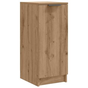 vidaXL Armoire &agrave; chaussures ch&ecirc;ne artisanal bois d'ing&eacute;nierie