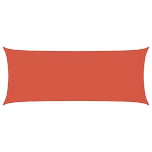 vidaXL Voile d'ombrage 160 g/m&sup2; Terre cuite 2x5 m PEHD