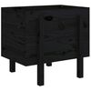 vidaXL Jardini&egrave;re noir 62x50x57 cm bois massif de pin