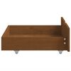 vidaXL Cadre de lit avec 2 tiroirs Marron miel Bois de pin 200x200 cm
