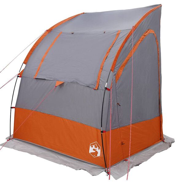vidaXL Tente de hayon Gris et orange 194 x 180 x 210 cm taffetas