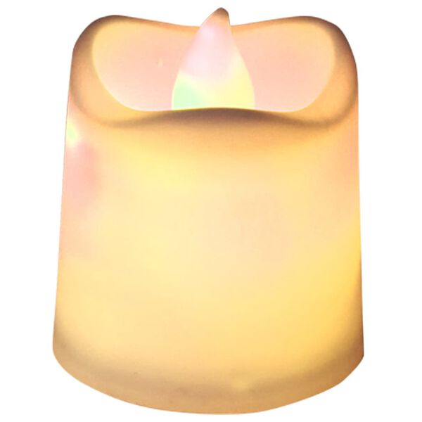 vidaXL Bougies &eacute;lectriques sans flamme &agrave; LED 12 pcs Blanc chaud