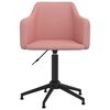 vidaXL Chaises pivotantes &agrave; manger lot de 6 Rose Velours