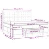 vidaXL Sommier &agrave; lattes de lit et matelas Gris fonc&eacute; 200x200cm Velours
