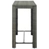 vidaXL Ensemble de bar de jardin 7 pcs et coussins R&eacute;sine tress&eacute;e Gris