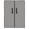 vidaXL Armoire &agrave; chaussures Gris 60x28x90 cm Tissu