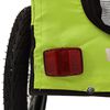 vidaXL Remorque de v&eacute;lo pour animaux de compagnie vert et noir
