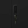 vidaXL Armoire de bureau Noir 90x40x180 cm Acier