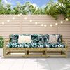 vidaXL Salon de jardin 3 pcs bois de pin impr&eacute;gn&eacute;