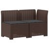 vidaXL Canap&eacute; de jardin 2 places avec coussins look rotin 2 place PP