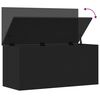 vidaXL Bo&icirc;te de rangement noir 100x42x46 cm bois d'ing&eacute;nierie