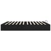 vidaXL Cadre de lit ottoman avec stockage Ch&ecirc;ne noir 193 x 120 x 25 cm