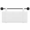 vidaXL T&ecirc;te de lit suspendue Montage mural Blanc 100 x 55 x 5 cm tissu