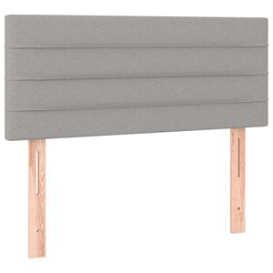 vidaXL T&ecirc;te de lit Gris clair 90x5x78/88 cm Tissu