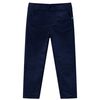 Pantalons pour enfants bleu marine fonc&eacute; 140