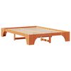 vidaXL Cadre de lit Brun cire 140 x 200 cm Pin massif