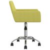 vidaXL Chaises pivotantes &agrave; manger lot de 4 vert tissu