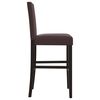 vidaXL Chaises de bar lot de 2 bois massif d'h&eacute;v&eacute;a et similicuir
