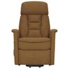 vidaXL Fauteuil de massage Taupe Tissu microfibre