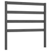 vidaXL T&ecirc;te de lit Gris 106x4x100 cm Bois massif de pin