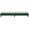 vidaXL Cadre de lit sans matelas vert fonc&eacute; 90x190 cm velours