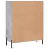 vidaXL Buffet gris b&eacute;ton 69,5x34x90 cm bois d'ing&eacute;nierie