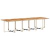vidaXL Ensemble &agrave; manger de jardin et coussins 17 pcs beige