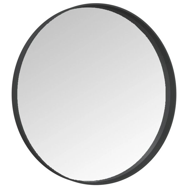vidaXL Miroir mural Noir 50 cm