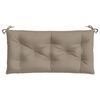 vidaXL Coussin de banc de jardin taupe 110x50x7 cm tissu oxford
