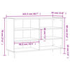 vidaXL Buffet noir 103,5x35x70 cm bois d'ing&eacute;nierie