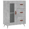 vidaXL Buffet haut Gris b&eacute;ton 69,5x34x180 cm Bois d'ing&eacute;nierie